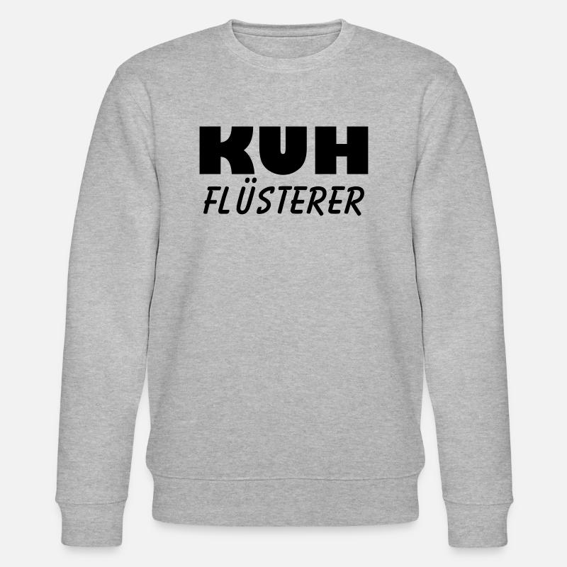 kuh flüsterer - Stanley/Stella Unisex Bio-Sweatshirt CHANGER  - Grau meliert