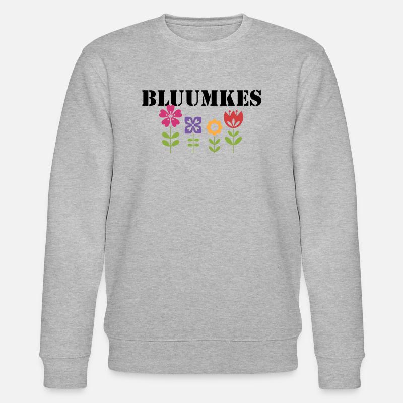 buntes Design bluumkes Brabant - Stanley/Stella Unisex Bio-Sweatshirt CHANGER  - Grau meliert