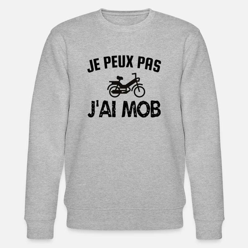 je peux pas j'ai mob - Sweat bio CHANGER Stanley/Stella Unisexe - gris chiné