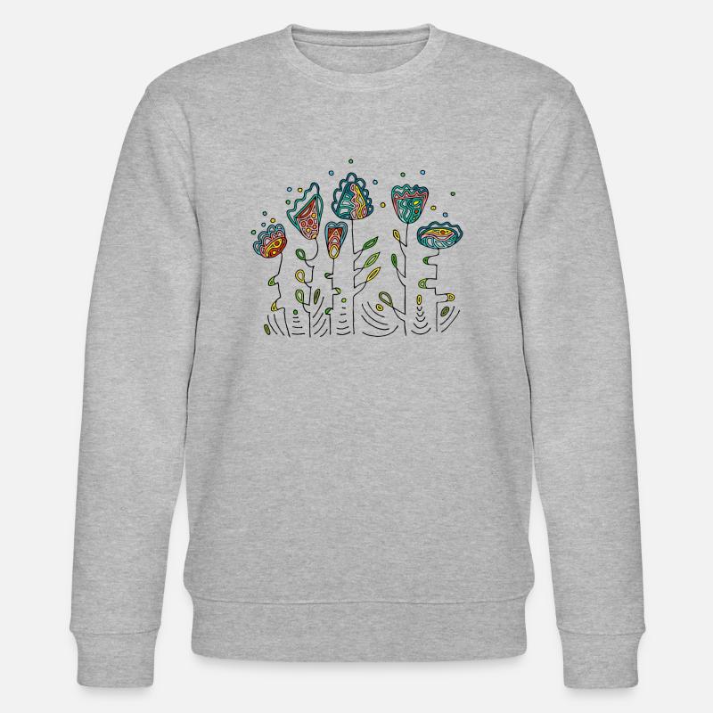 Fleur - Sweat bio CHANGER Stanley/Stella Unisexe - gris chiné