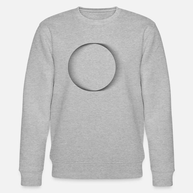 Circle pattern - Stanley/Stella CHANGER Unisex Organic Sweatshirt - heather grey