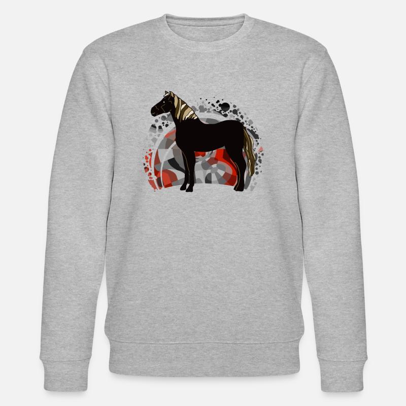Pferd - Stanley/Stella Unisex Bio-Sweatshirt CHANGER  - Grau meliert