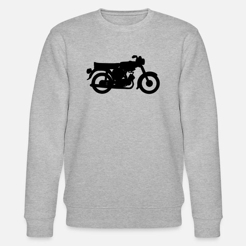 Die Simson S51 schwarz - Stanley/Stella Unisex Bio-Sweatshirt CHANGER  - Grau meliert
