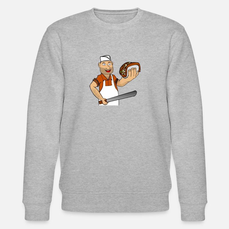 Ali der nette Kebab Mann - Stanley/Stella Unisex Bio-Sweatshirt CHANGER  - Grau meliert