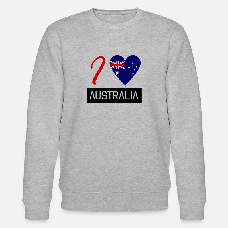australia - Australien - Stanley/Stella Unisex Bio-Sweatshirt CHANGER  - Grau meliert
