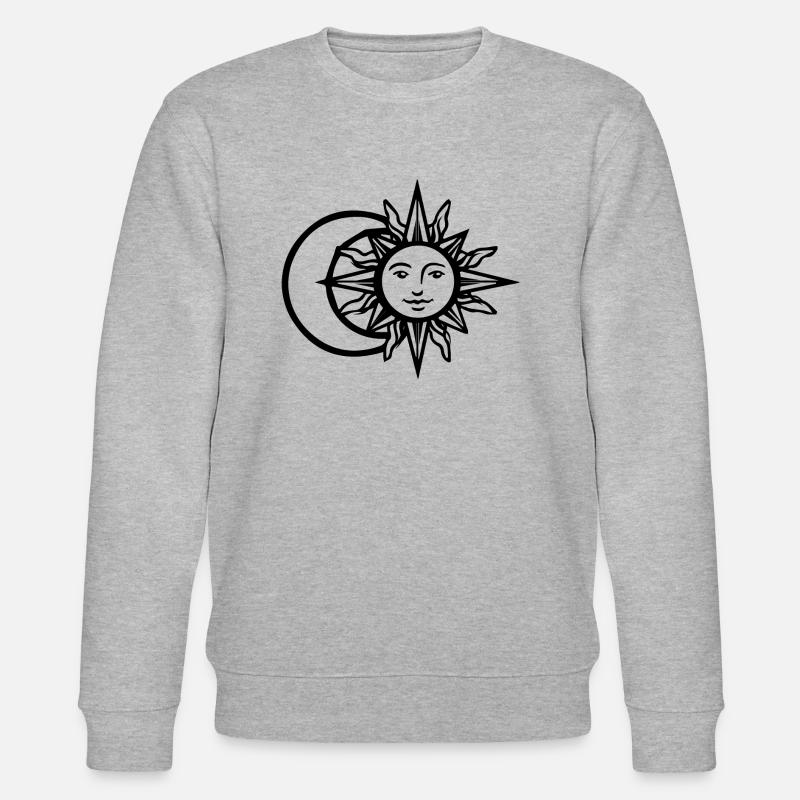 Sonne & Mond - Stanley/Stella Unisex Bio-Sweatshirt CHANGER  - Grau meliert