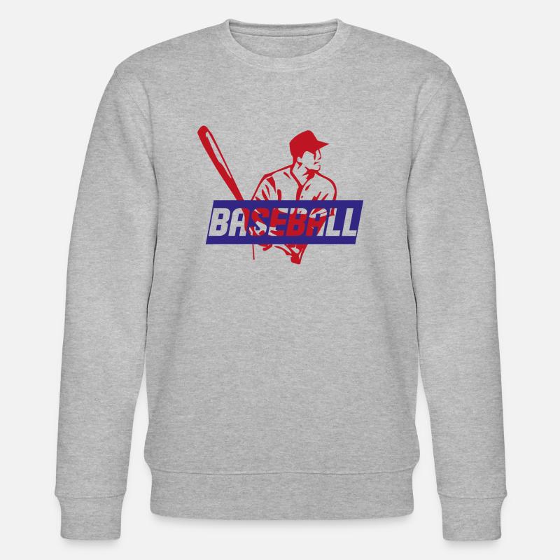 Baseball - Stanley/Stella Unisex Bio-Sweatshirt CHANGER  - Grau meliert
