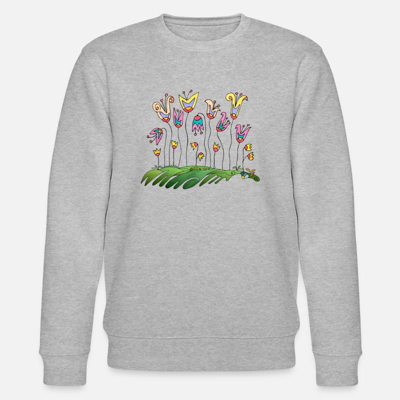 Fleur - Sweat bio CHANGER Stanley/Stella Unisexe - gris chiné