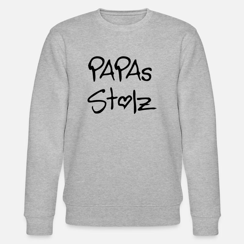 Papas Stolz - Stanley/Stella Unisex Bio-Sweatshirt CHANGER  - Grau meliert