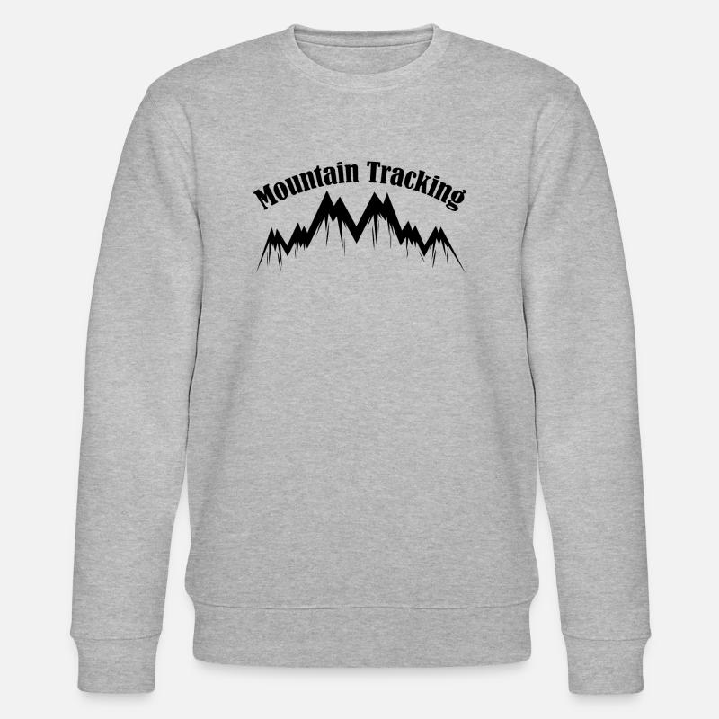 Mountain Tracking Black - Stanley/Stella Unisex Bio-Sweatshirt CHANGER  - Grau meliert