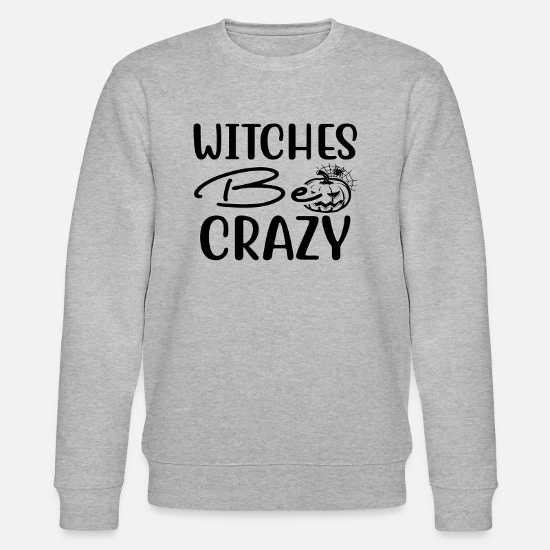 Witches be Crazy - Stanley/Stella Unisex Bio-Sweatshirt CHANGER  - Grau meliert