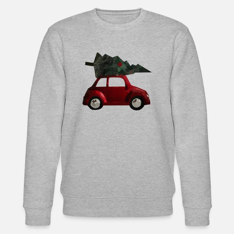 weihnachtsbaum auto - Stanley/Stella Unisex Bio-Sweatshirt CHANGER  - Grau meliert