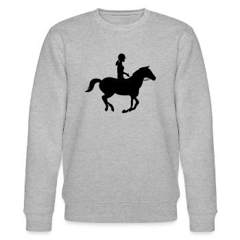 Rider - Stanley/Stella CHANGER Unisex Organic Sweatshirt - heather grey - Front - Nik (191cm) & Marisol (170cm)