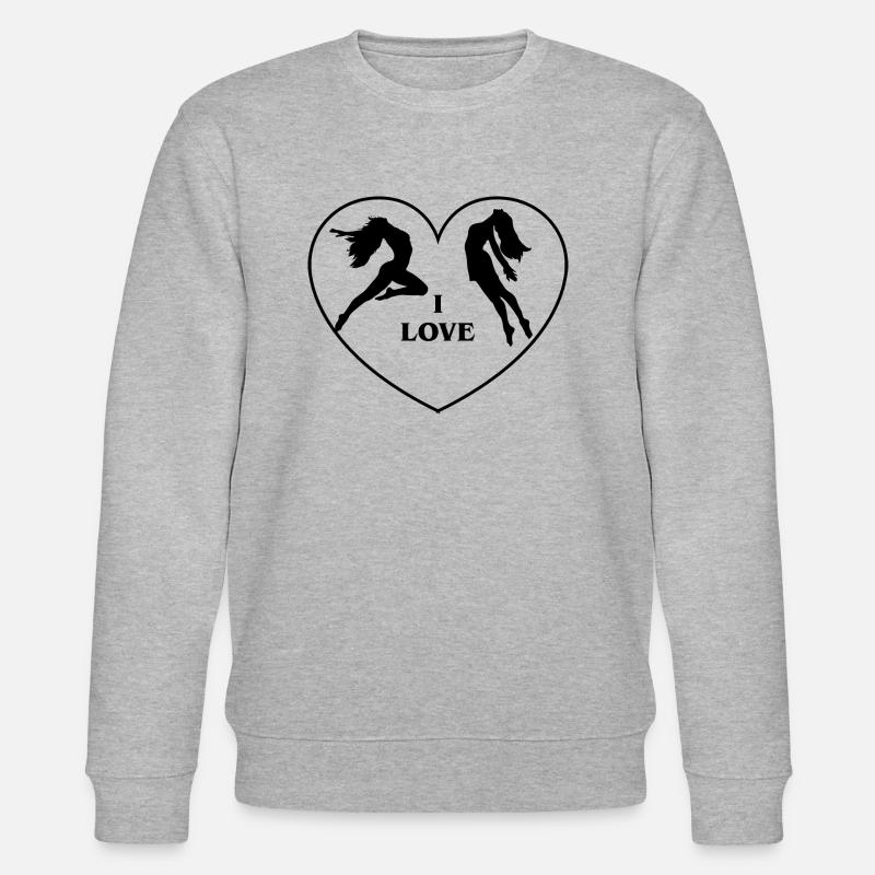 Dancing Dance Music - Stanley/Stella Unisex Bio-Sweatshirt CHANGER  - Grau meliert