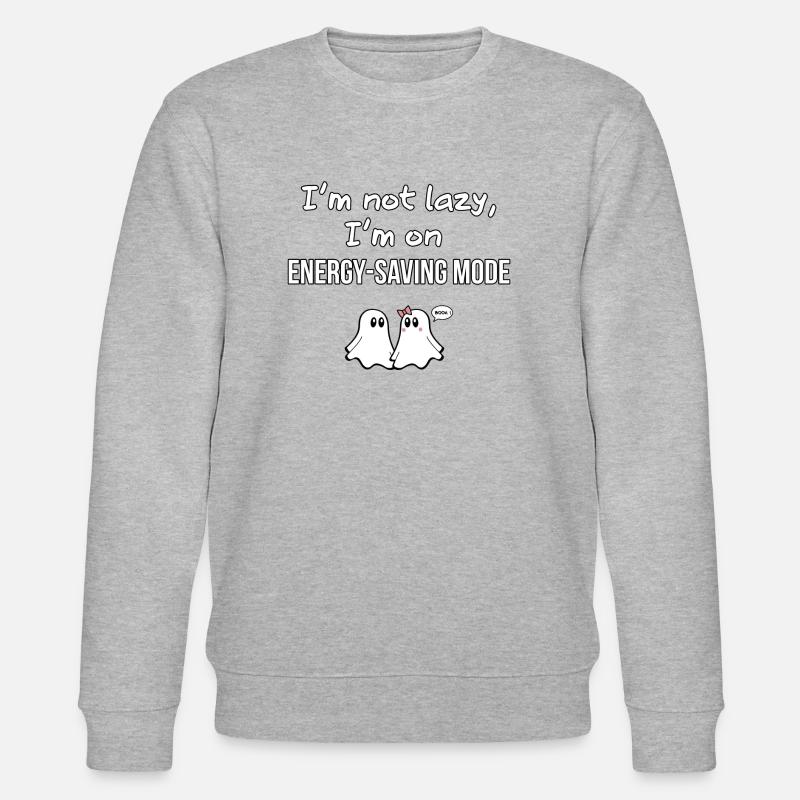 V01 GHOST ZITATE 09 - Stanley/Stella Unisex Bio-Sweatshirt CHANGER - Grau meliert