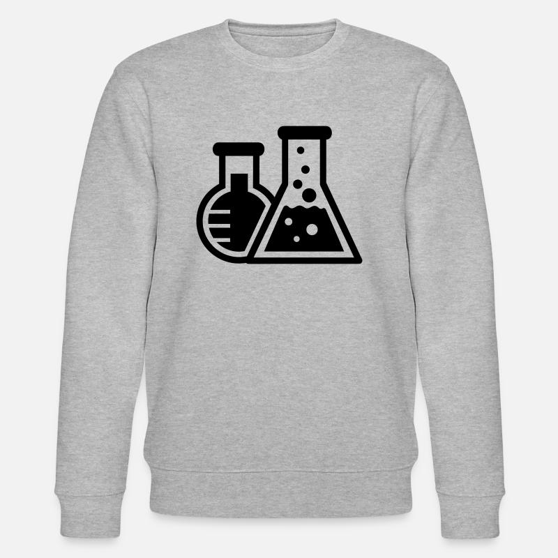 Tubes à essai (chimie) - Sweat bio CHANGER Stanley/Stella Unisexe - gris chiné