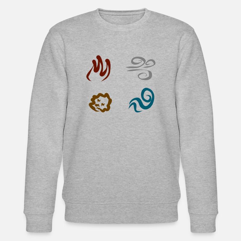 Four Elements - Stanley/Stella Unisex Bio-Sweatshirt CHANGER  - Grau meliert