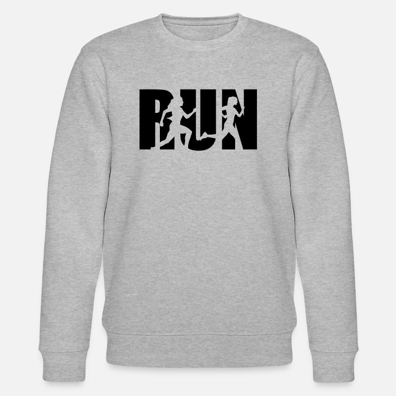 Running Woman, runner, run - Sweat bio CHANGER Stanley/Stella Unisexe - gris chiné