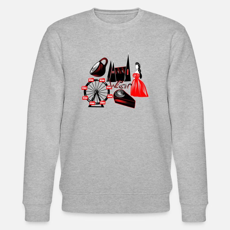 wien - Stanley/Stella Unisex Bio-Sweatshirt CHANGER  - Grau meliert