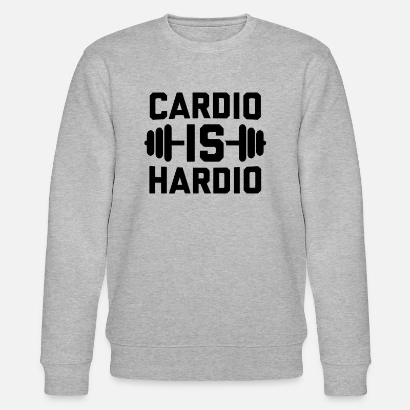 cardio is hardio - Stanley/Stella Unisex Bio-Sweatshirt CHANGER - Grau meliert