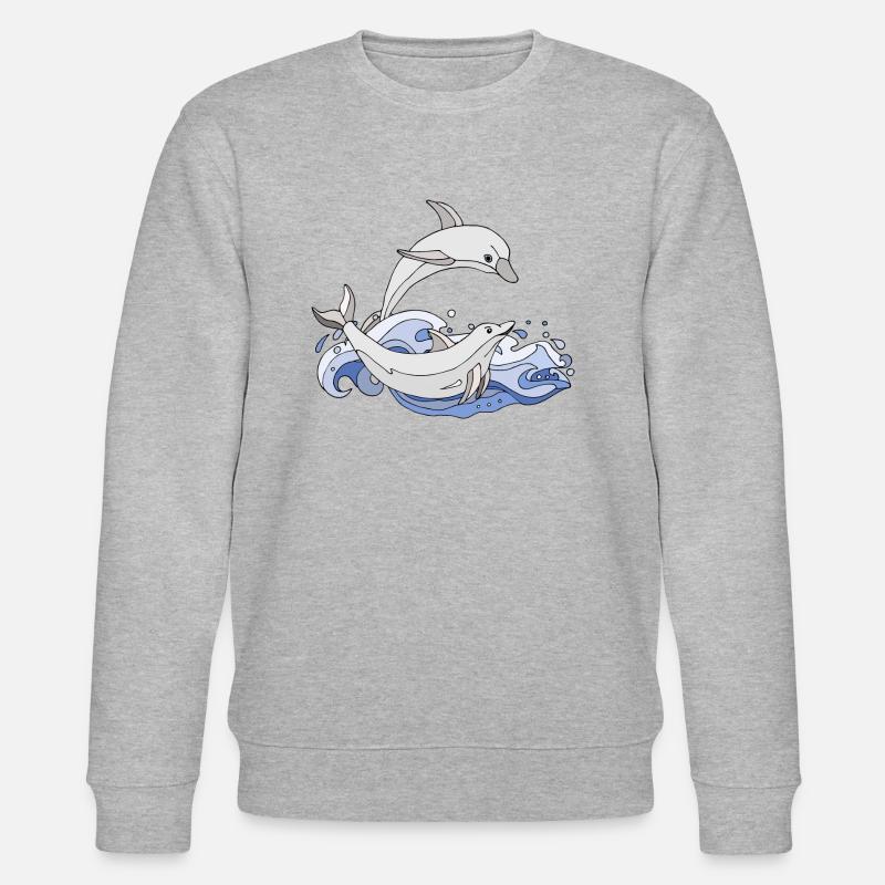 Dauphins - Sweat bio CHANGER Stanley/Stella Unisexe - gris chiné