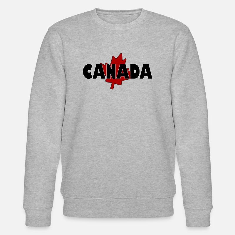 Kanada erable leaf - Stanley/Stella Unisex Bio-Sweatshirt CHANGER  - Grau meliert