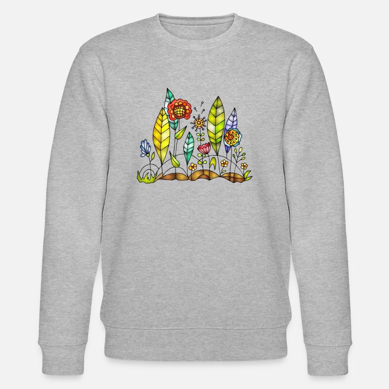Fleur - Sweat bio CHANGER Stanley/Stella Unisexe - gris chiné