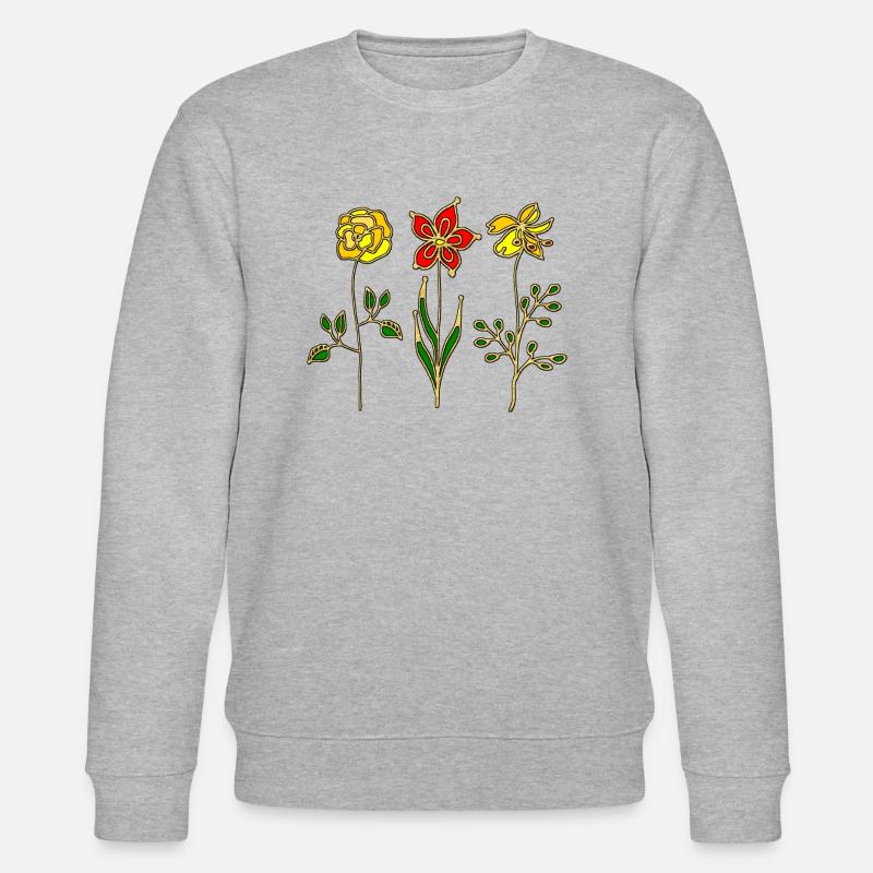 Fleur - Sweat bio CHANGER Stanley/Stella Unisexe - gris chiné