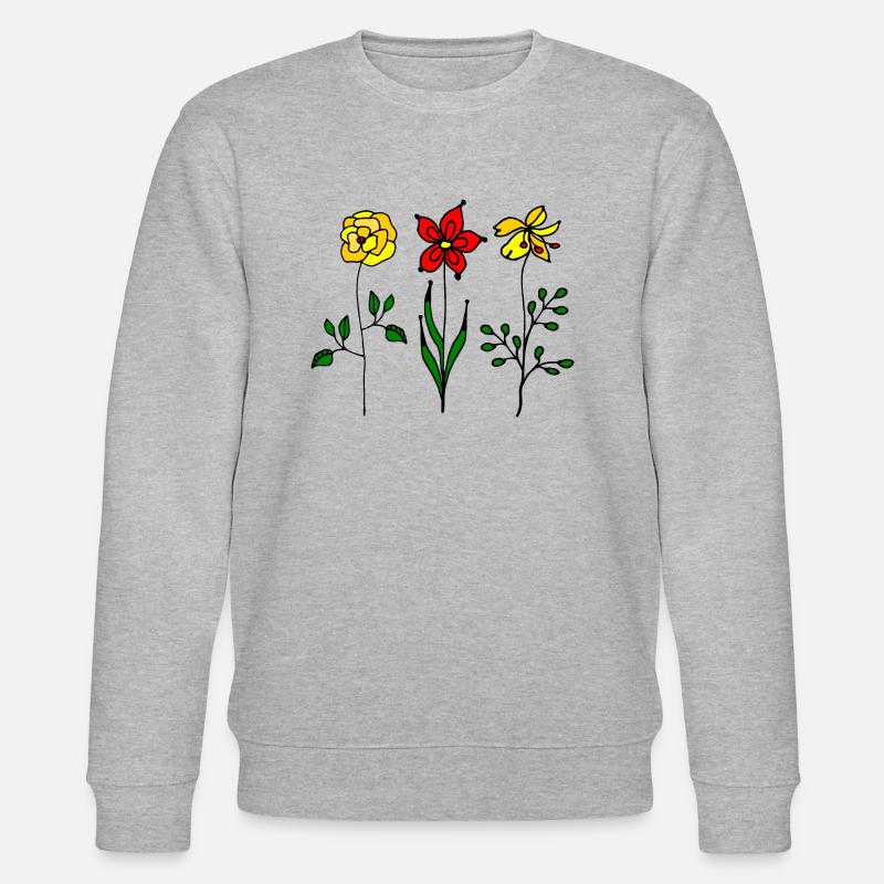 Fleur - Sweat bio CHANGER Stanley/Stella Unisexe - gris chiné