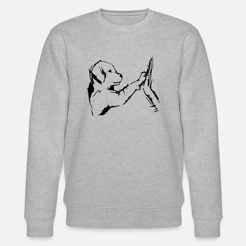 chien d'amour - Sweat bio CHANGER Stanley/Stella Unisexe - gris chiné