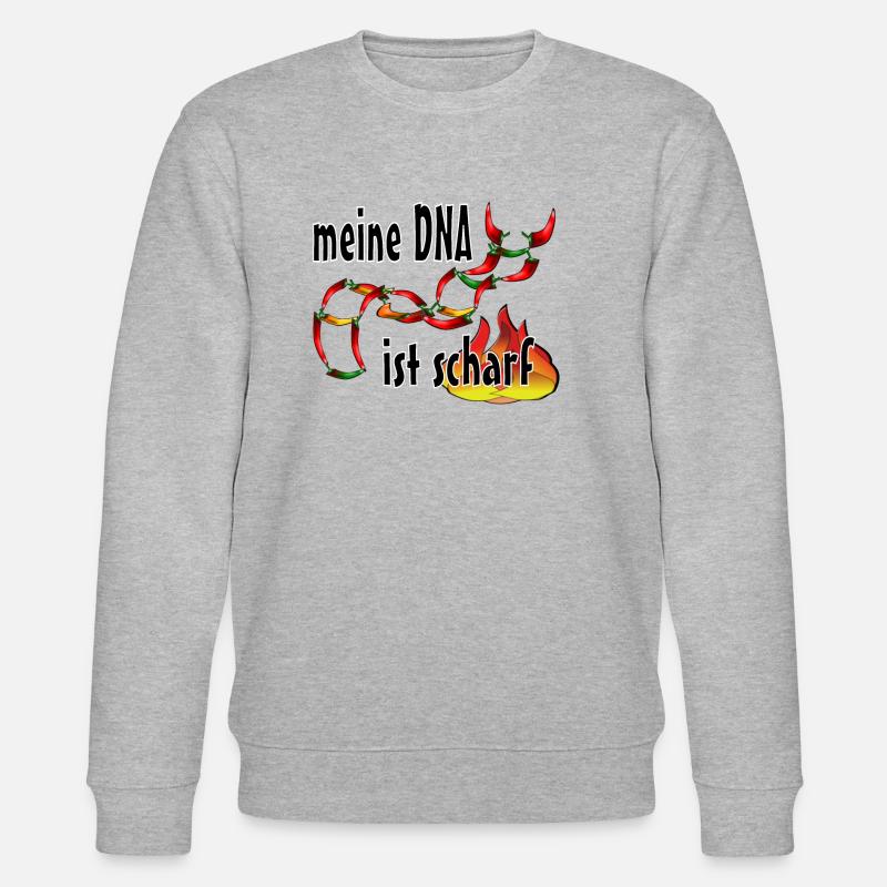 scharfe DNA - Stanley/Stella Unisex Bio-Sweatshirt CHANGER  - Grau meliert