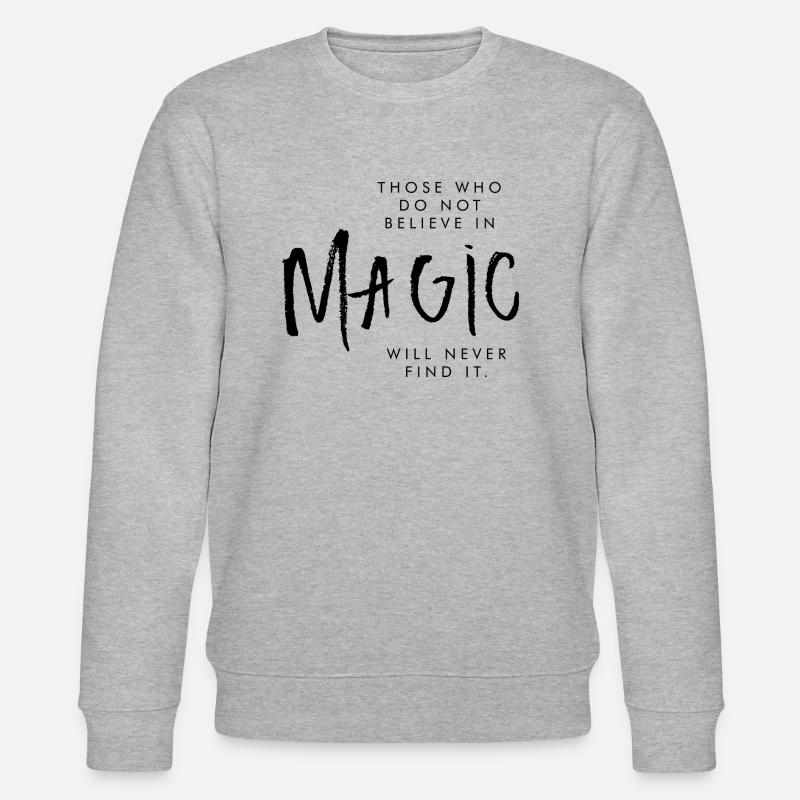 MAGIC schwarz - Stanley/Stella Unisex Bio-Sweatshirt CHANGER  - Grau meliert
