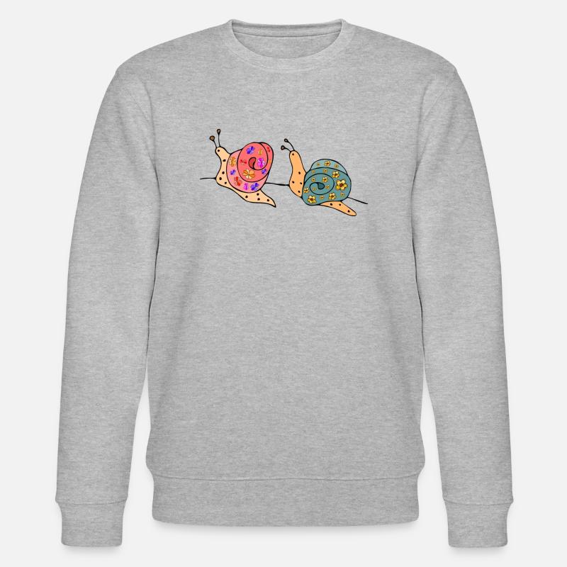 Schnecken - Stanley/Stella Unisex Bio-Sweatshirt CHANGER  - Grau meliert