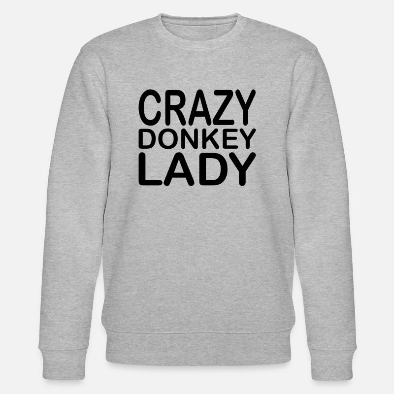 Donkey Esel - Stanley/Stella Unisex Bio-Sweatshirt CHANGER  - Grau meliert