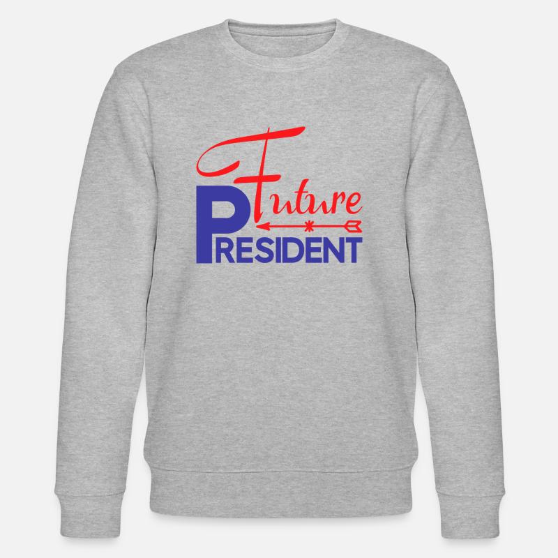 Künftiger Präsident - Stanley/Stella Unisex Bio-Sweatshirt CHANGER  - Grau meliert