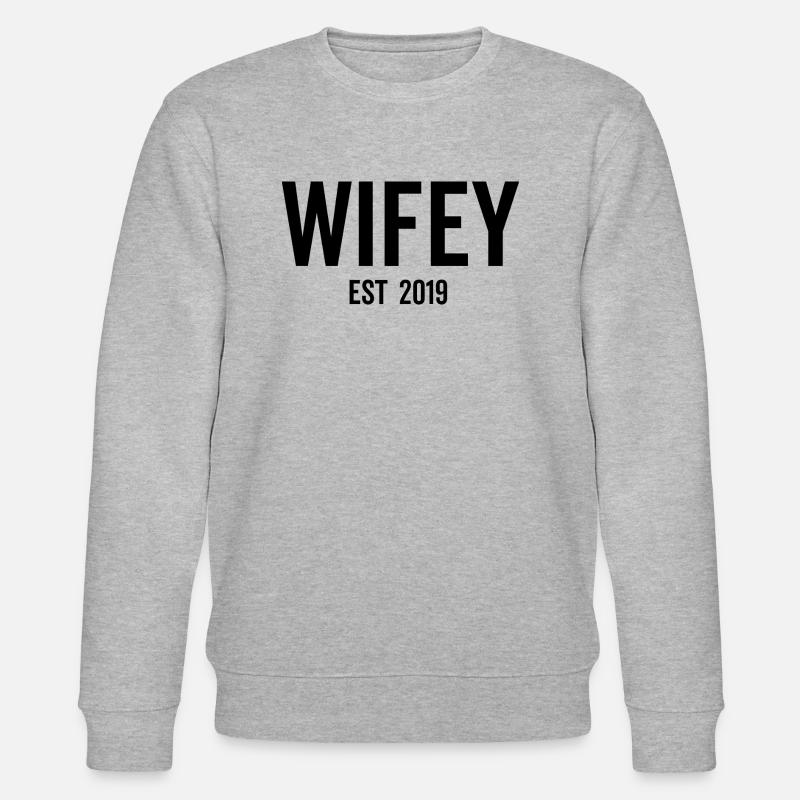 Ehefrau Est 2019 - Stanley/Stella Unisex Bio-Sweatshirt CHANGER  - Grau meliert