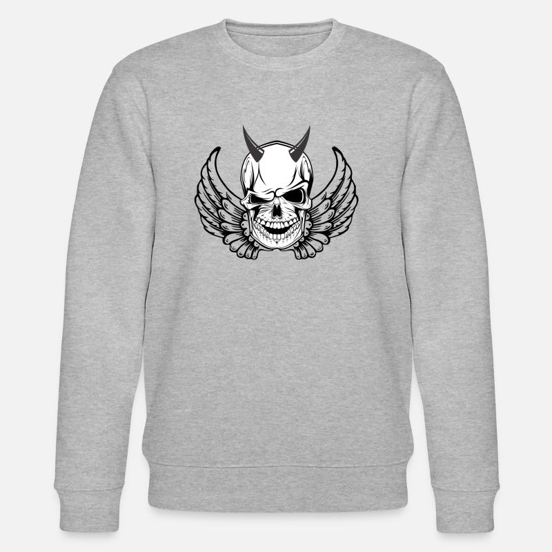 Himmel und Hölle - Stanley/Stella Unisex Bio-Sweatshirt CHANGER  - Grau meliert