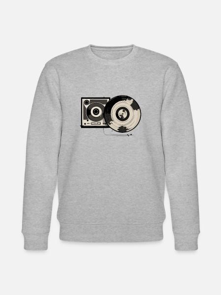 Tourne-disque rétro - Sweat bio CHANGER Stanley/Stella Unisexe - gris chiné