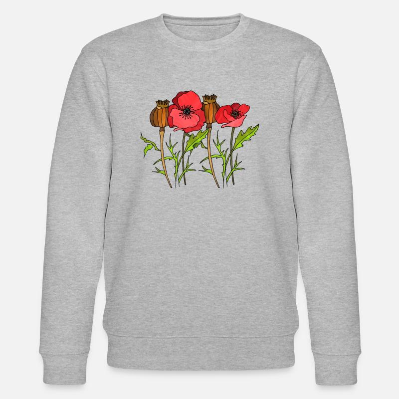 Fleur - Sweat bio CHANGER Stanley/Stella Unisexe - gris chiné