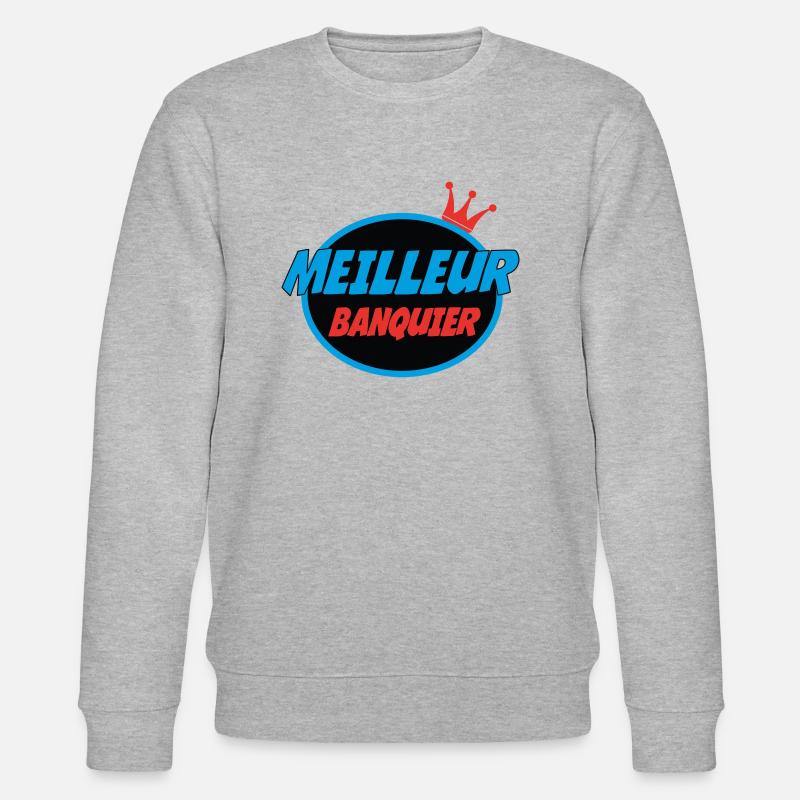 MEILLEUR BANQUIER - Sweat bio CHANGER Stanley/Stella Unisexe - gris chiné