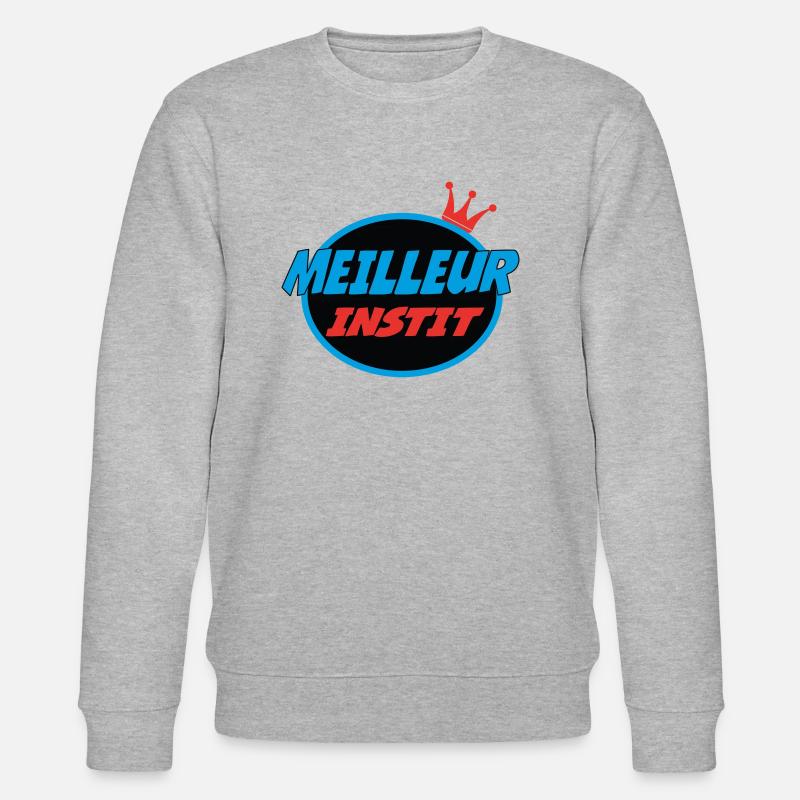 BESTER LEHRER - Stanley/Stella Unisex Bio-Sweatshirt CHANGER  - Grau meliert
