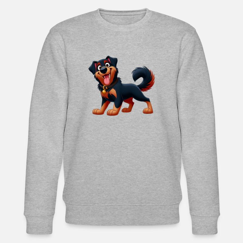 Beauceron 6 - Stanley/Stella Unisex Bio-Sweatshirt CHANGER  - Grau meliert
