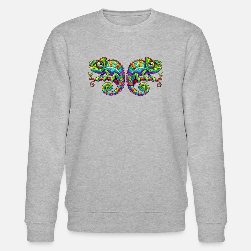 chamäleons - Stanley/Stella Unisex Bio-Sweatshirt CHANGER  - Grau meliert
