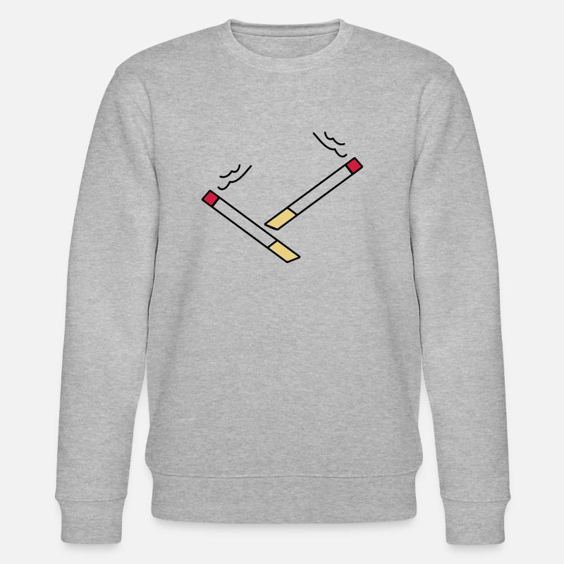 zigarette5 - Stanley/Stella Unisex Bio-Sweatshirt CHANGER  - Grau meliert