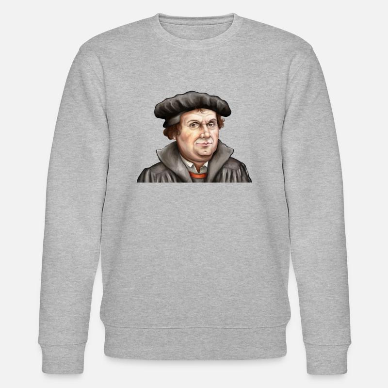 Martin Luther - Stanley/Stella Unisex Bio-Sweatshirt CHANGER  - Grau meliert