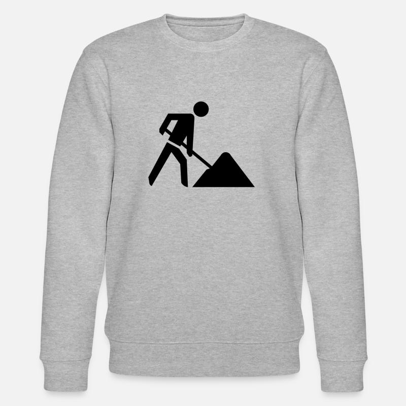 Baustelle - Stanley/Stella Unisex Bio-Sweatshirt CHANGER  - Grau meliert