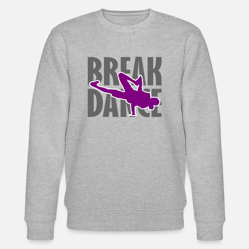 Breakdance Breakdancer Breakdancing Streetdance - Stanley/Stella Unisex Bio-Sweatshirt CHANGER  - Grau meliert
