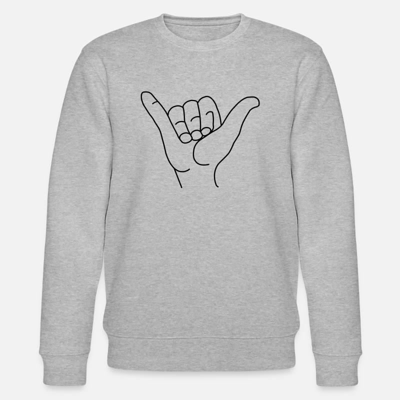 Les surfeurs Salutation - Sweat bio CHANGER Stanley/Stella Unisexe - gris chiné