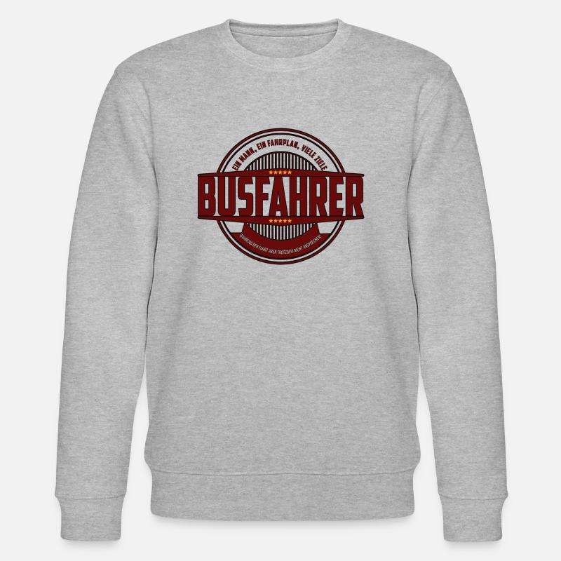 Busfahrer - Stanley/Stella Unisex Bio-Sweatshirt CHANGER  - Grau meliert