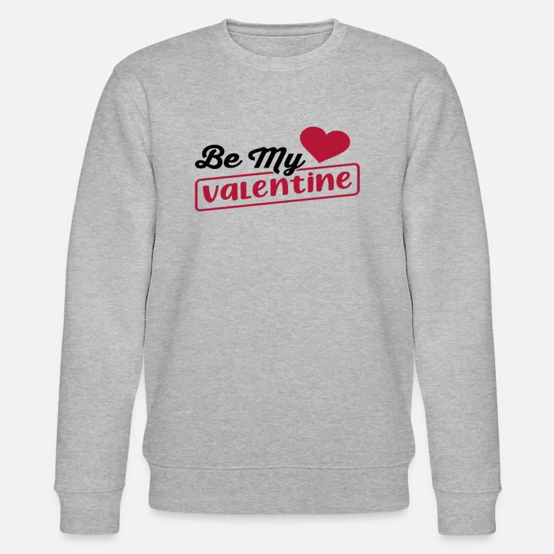 Be my Valentine - Stanley/Stella Unisex Bio-Sweatshirt CHANGER  - Grau meliert